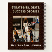 Cool Lion Gifts voor Basketbal Lovers Coach Fans Notitieboek (Achterkant)