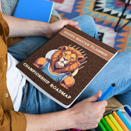 Cool Lion Gifts voor Basketbal Lovers Coach Fans Notitieboek