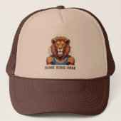 Cool Lion Gifts voor Basketbal Lovers Coach Fans Trucker Pet (Voorkant)