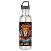 Cool Lion Gifts voor Basketbal Lovers Coach Fans Waterfles (Voorkant)