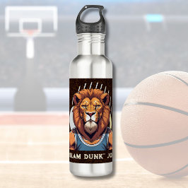Cool Lion Gifts voor Basketbal Lovers Coach Fans Waterfles