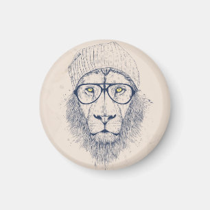 Cool lion magneet