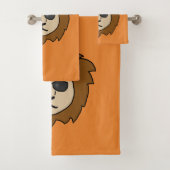 Cool Lion Oranje Kinderen Bad Handdoek (Insitu)