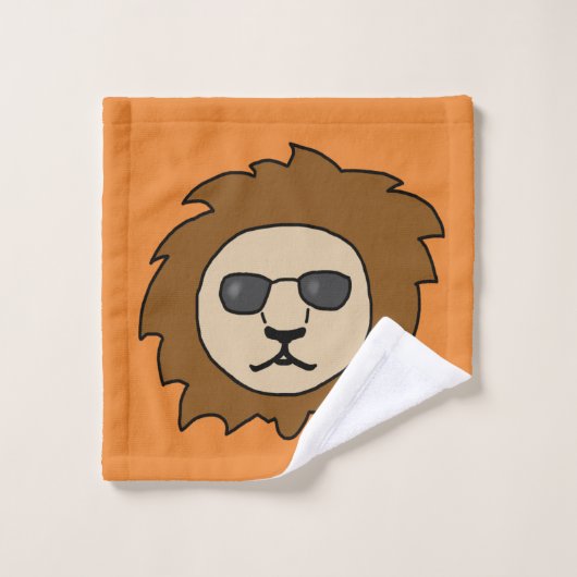 Cool Lion Oranje Kinderen Bad Handdoek
