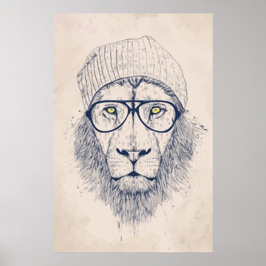Cool lion poster (Voorkant)