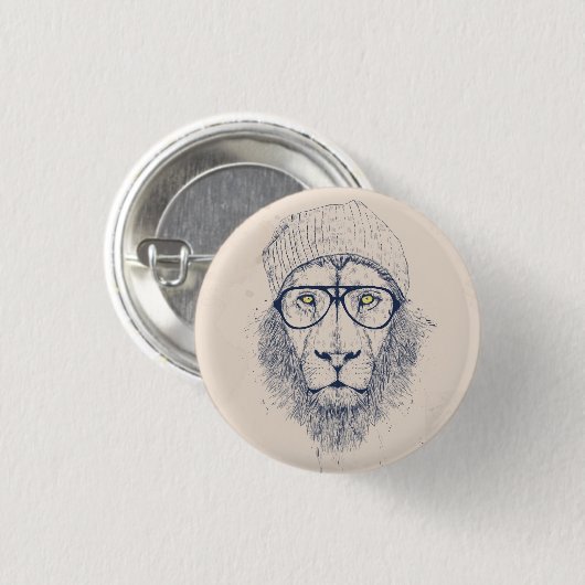 Cool lion ronde button 3,2 cm (Voorkant /achterkant)