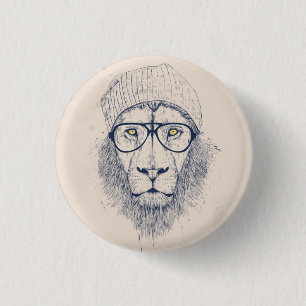 Cool lion ronde button 3,2 cm