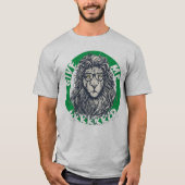 Cool Lion with Glasses Graphic  T-shirt (Voorkant)
