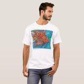 Cool Lionfish Tropical Fish Turkeyfish t-shirt ART (Voorkant volledig)