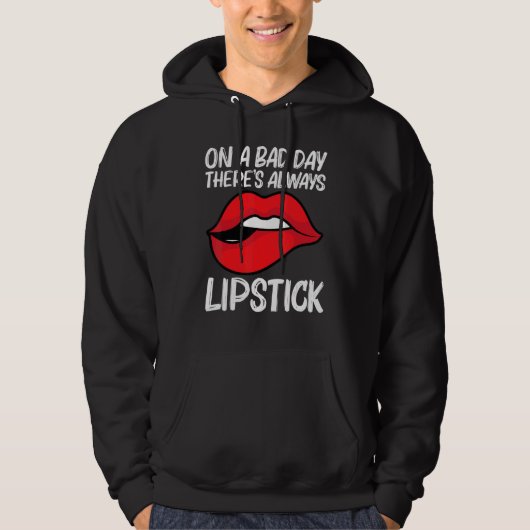 Cool Lipstick For Men Women Cosmetic Makeup   Hoodie (Voorkant)