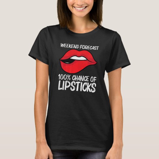 Cool Lipstick For Men Women Cosmetic Makeup T-shirt (Voorkant)