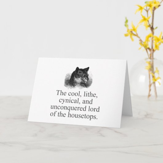 Cool Lithe Cynical Kaart (Gele Bloem)