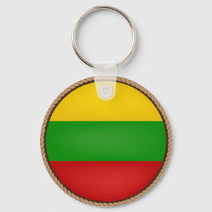 Cool Litouwen vlag zegel Sleutelhanger
