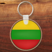 Cool Litouwen vlag zegel Sleutelhanger (Voorkant)
