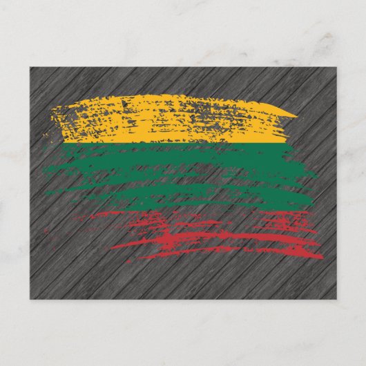 Cool Litouws vlagontwerp Briefkaart (Voorkant)