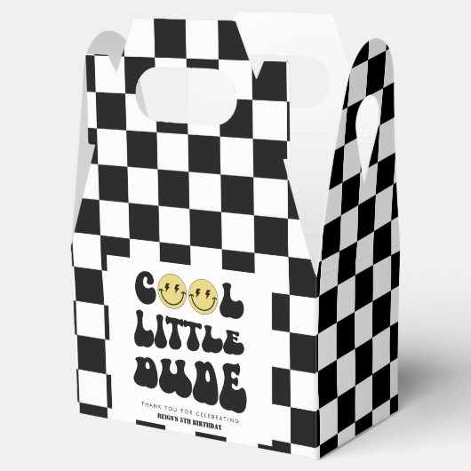 Cool Little Dude | Boys Rad Kind 5e Verjaardag Bedankdoosjes (Geopend)