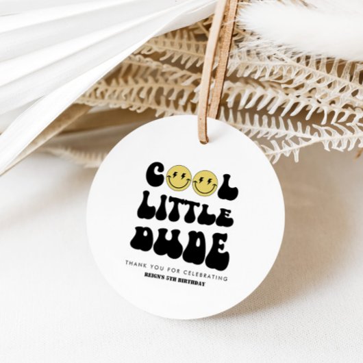 Cool Little Dude | Jongens Rad 5e verjaardag Bedankjes Labels