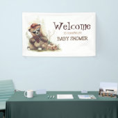 Cool Little Lumberjack Beer Baby shower Welkom Spandoek (Beurs)
