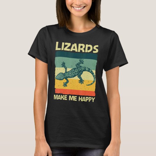 Cool Lizard For Men Women Reptile Animal Lizard   T-shirt (Voorkant)