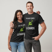 Cool Lizard Gift for Boys Kind Mannen Gecko Green T-shirt (Unisex)