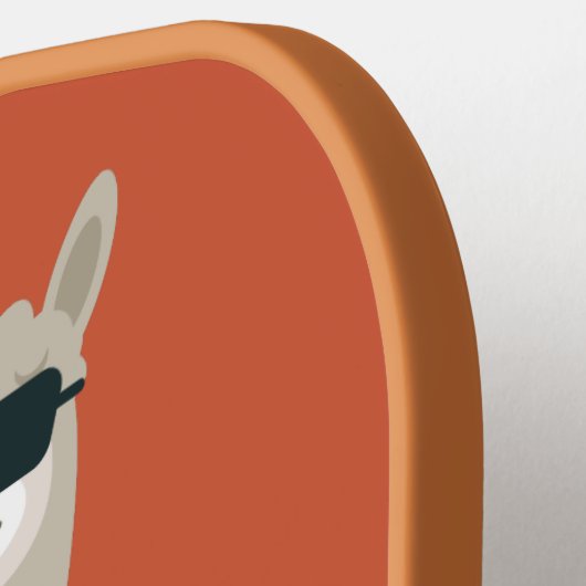 Cool Llama, aangepaste naam en kleur Pickleball Pa Pickleball Paddle (Links Detail)