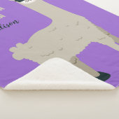 Cool Llama aangepaste naam & kleur dekens (3/4)