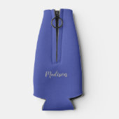 Cool Llama aangepaste naam & kleur fles koeler (Achterkant)