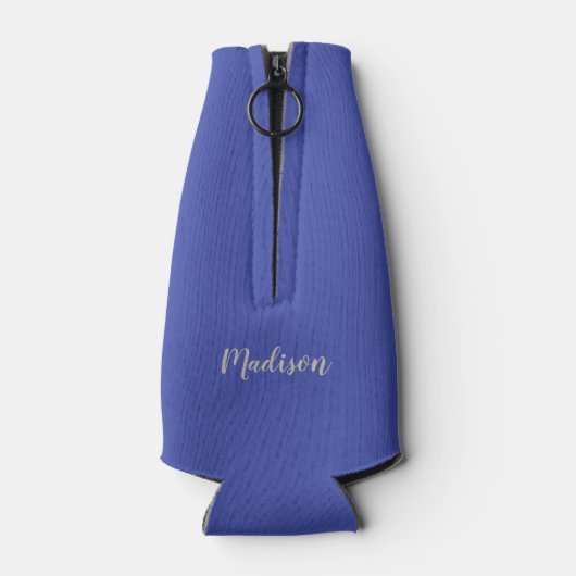 Cool Llama aangepaste naam & kleur fles koeler (Achterkant)