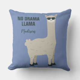 Cool Llama aangepaste naam & kleur gooien kussens
