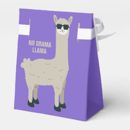 Cool Llama aangepaste naam & kleur gunsttas Bedankdoosjes