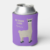 Cool Llama aangepaste naam & kleur koelbox Blikjeskoeler (Blikje Voorkant)