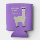 Cool Llama aangepaste naam & kleur koelbox Blikjeskoeler (Achterkant)
