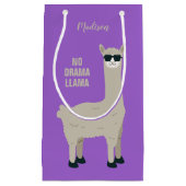 Cool Llama aangepaste naam, tekst- en kleurencadea Klein Cadeauzakje (Voorkant)