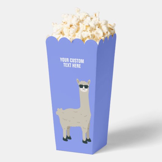 Cool Llama aangepaste tekst & kleur Bedankdoosjes (Popped)