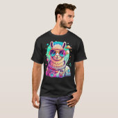Cool Llama Astronaut T-shirt (Voorkant volledig)