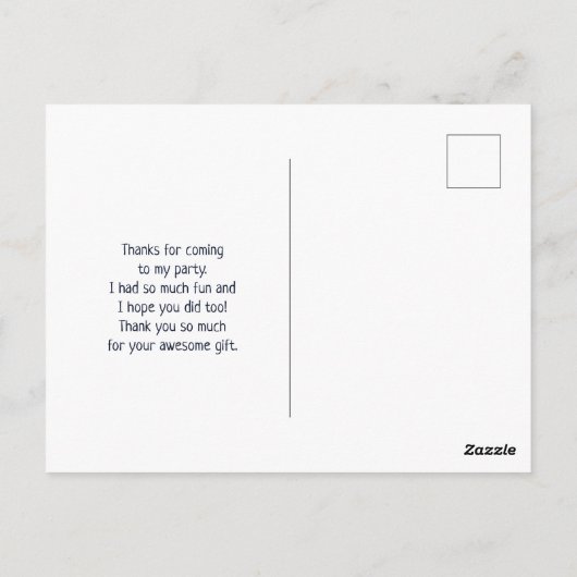 Cool Llama en het glimlachen Kawaii Sun Dank u Briefkaart (Achterkant)