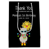 Cool Llama en het glimlachen Kawaii Sun Dank u Medium Cadeauzakje (Achterkant)