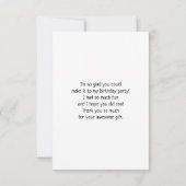 Cool Llama en Smiling Kawaii Sun Bedankkaart (Achterkant)