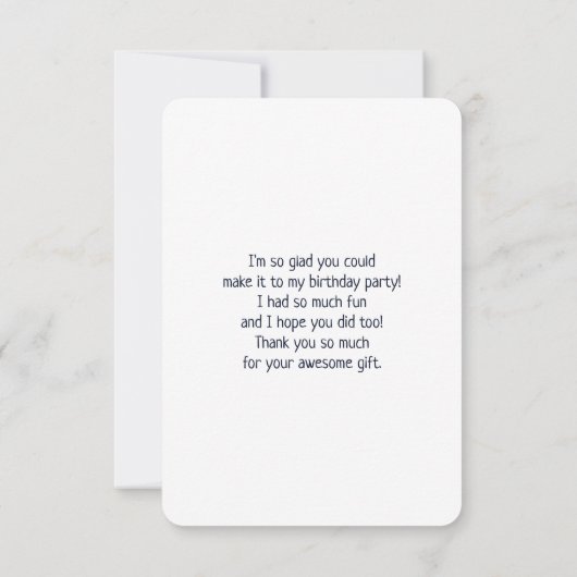 Cool Llama en Smiling Kawaii Sun Bedankkaart (Achterkant)