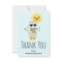 Cool Llama en Smiling Kawaii Sun