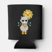 Cool Llama en Smiling Kawaii Sun Blikjeskoeler (Achterkant)