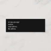 Cool Llama en Smiling Kawaii Sun Mini Visitekaartje (Achterkant)