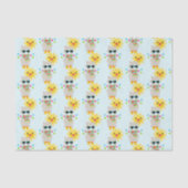 Cool Llama en Smiling Kawaii Sun Tissuepapier (Voorkant)