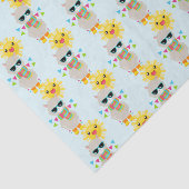 Cool Llama en Smiling Kawaii Sun Tissuepapier (Detail)