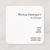 Cool Llama en Smiling Kawaii Sun Vierkante Visitekaartje (Achterkant)