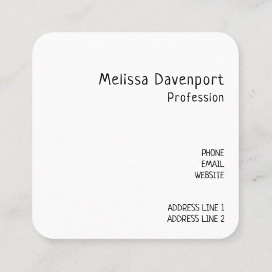 Cool Llama en Smiling Kawaii Sun Vierkante Visitekaartje (Achterkant)