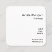 Cool Llama en Smiling Kawaii Sun Vierkante Visitekaartje (Achterkant)