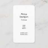 Cool Llama en Smiling Kawaii Sun Visitekaartje (Achterkant)