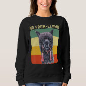 Cool Llama For Men Women No Prob Llama Alpaca Farm Trui (Voorkant)