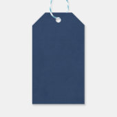 Cool Llama in Santa Hat met Snowflakes kerst Cadeaulabel (Achterkant)